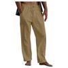 2022 Men's Linen Yoga Beach Pants: Casual Summer, Loose Fit, Drawstring Waist, with Pockets