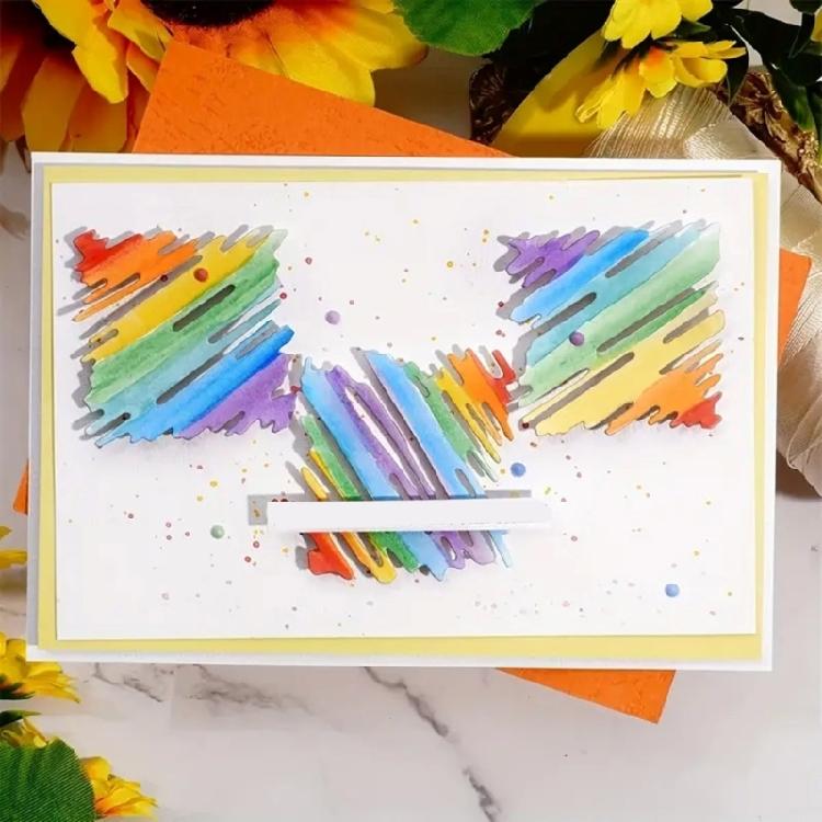Watercolor Cutting Dies for Photo Scrapbooking Card Making Decorations Embossing Stencils Carbon Steel Die Cuts