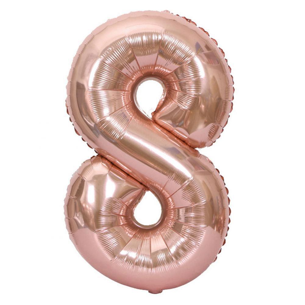 40in Large  Golden Foil Number 0-9 Balloons for Wedding Birthday Party Decor