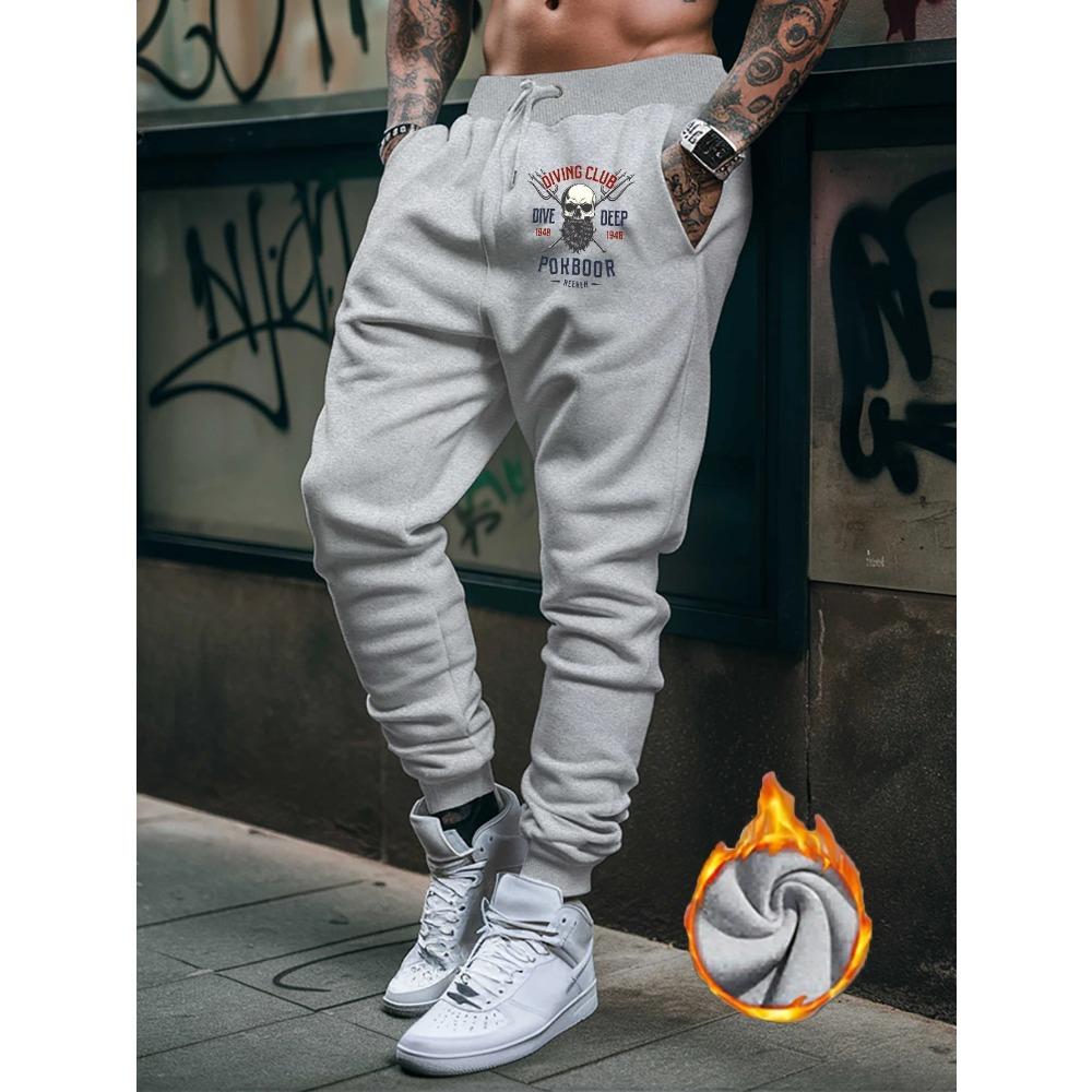 Mens Print Lounge Pants New Style Autumn Winter Male Fashion Streetwear Casual Sweatpants