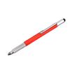 Six-in-One Multifunctional Metal Ballpoint Pen with Level, Scale, Screwdriver, and Capacitive Tip.