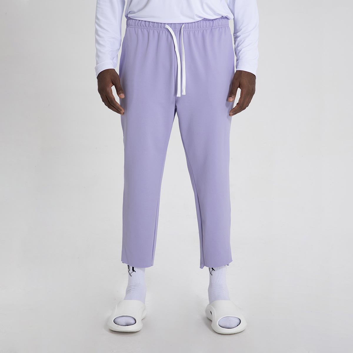 

Мужские быстросохнущие спортивные штаны с широкими штанинами для баскетбола - Осенне-зимние повседневные широкие с кулиской Women s M фиолетовый