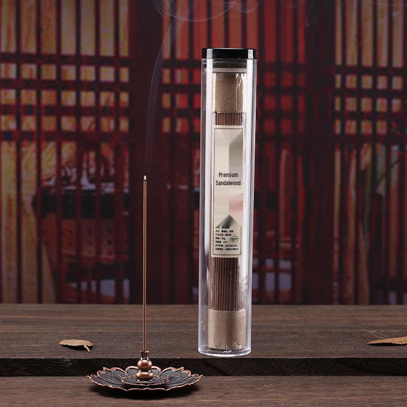 Natural Indian Sandalwood Incense Sticks (100g) – Ideal for Home, Temple, or Incense Holder; Purifies Air.