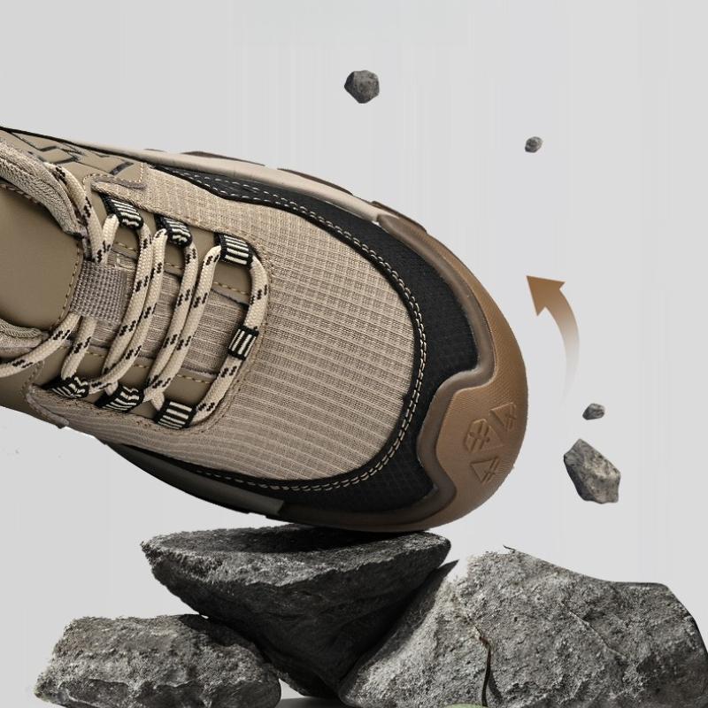 Comfortable Men's Hiking Shoes Casual Sneakers Daily Walking Travel Shoes Fashionable Treking Footwear Lightweight Mesh Shoes