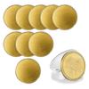 HHO-Brass For Custom Challenge Coin Blanks 10 Pcs 40 Mm, Threaded Edges, Acrylic Protective Covers For Engraving