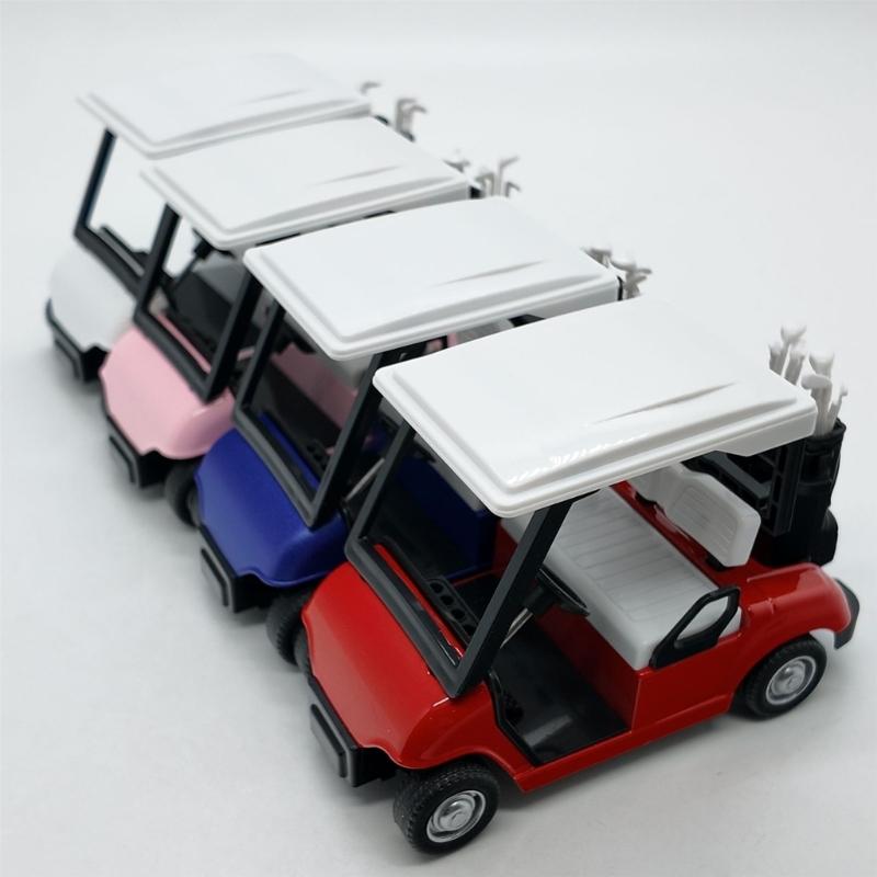Detailed Miniature Golf Vehicle Alloy 1:20 Scale Golf Cart Pullback Toy Display Piece For Birthday Party Decoration