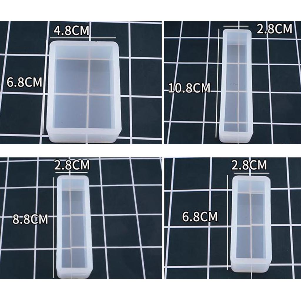 11Set Rectangle / square Silica gel Casting Epoxy Resin Jewelry