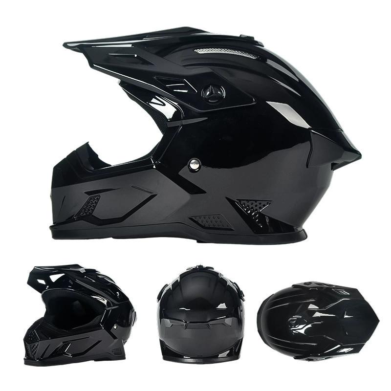 New DOT ECE Approved ABS Dirt Bike off Road Full Face Helmets Motorcycle Motocross Mountain Riding Rally ATV Karting Helmet S(55-56cm)