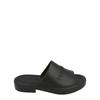 Giuneva Logo Embossed Slides Black