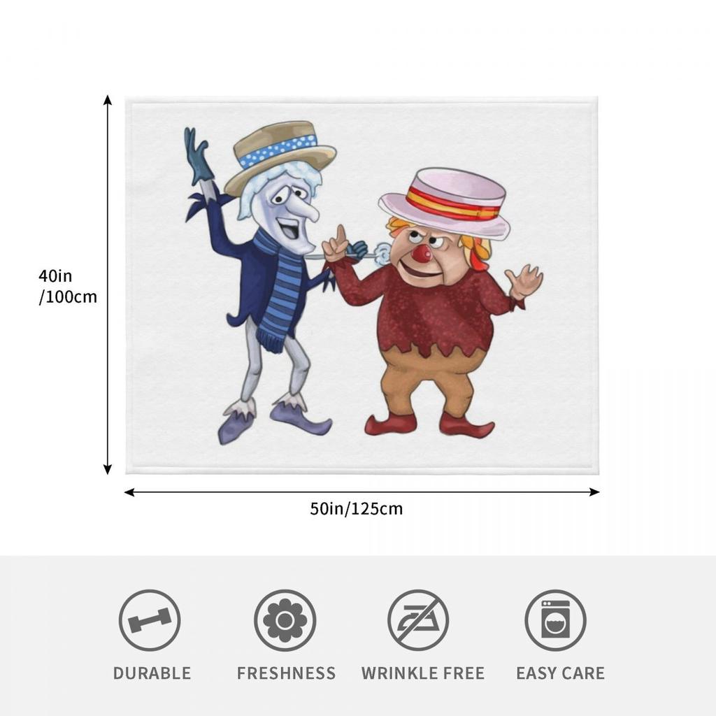 Snow miser and heat miser Throw Blanket Lightweight Cozy Blanket for Bed Sofa