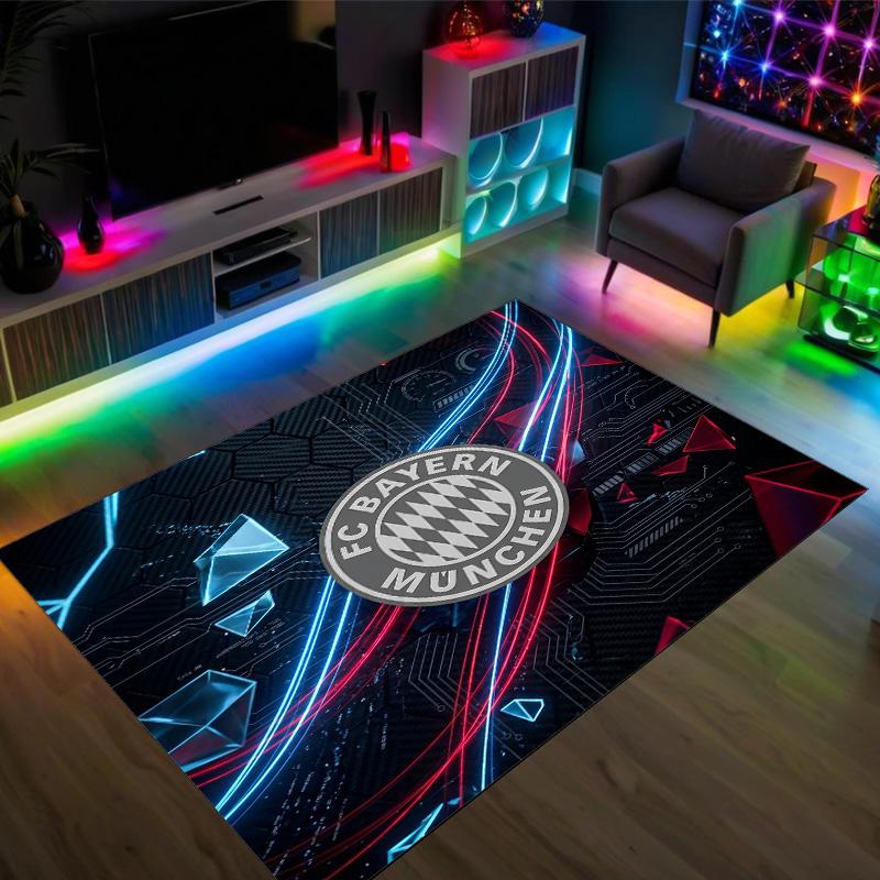 Design Bayernu Mnichov Křišťálový sametový koberec Útulný Ne?Protiskluzová tištěná předložka do ložnice, obývacího pokoje, předsíně