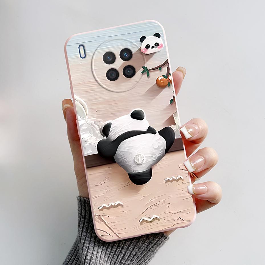 Case For Honor 50 Lite Cover on Huawei Nova 8i Phone Case Cute Rabbit Panda Painted Soft Back Cover For Honor50 Lite Nova8i Capa