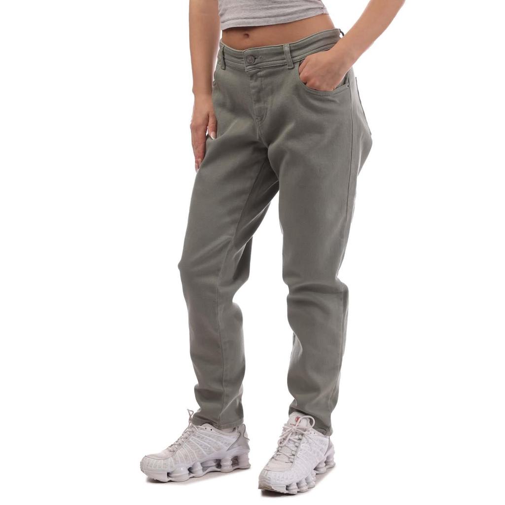 Diesel Mens 2017 Slandy Leather Patch Super Skinny Jeans