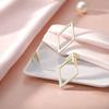 Stylish and Luxurious Geometric Open Design Stud Earrings - Perfect for Everyday and Vacation Wear, Versatile Double Pierced Earrings
