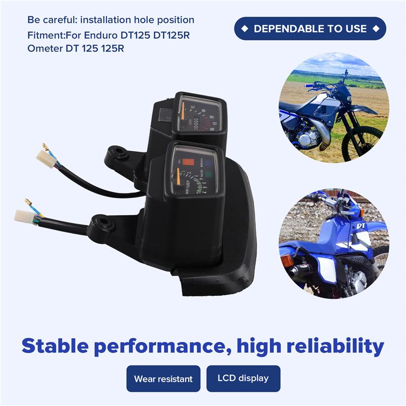 Motorrad-Instrumententafel Tacho Drehzahlmesser Für Yamaha Enduro DT125 DT125R Tacho DT125 125R