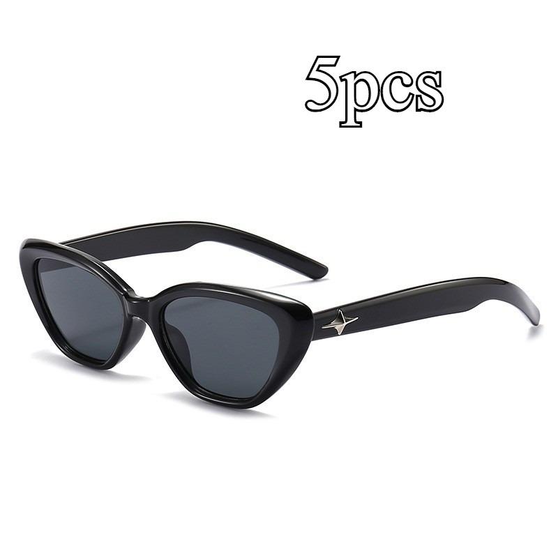 Fashion Hip-hop Small Cat Eye Sunglasses Fashion Women Eyeglasses with Retro Style Shades Glasses