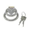 Stainless Steel Chastity Lock CB Lock for Men Penis Cage with Urinary Catheter Gay Slave Cock Ring Sex Toy Ball Stretcher