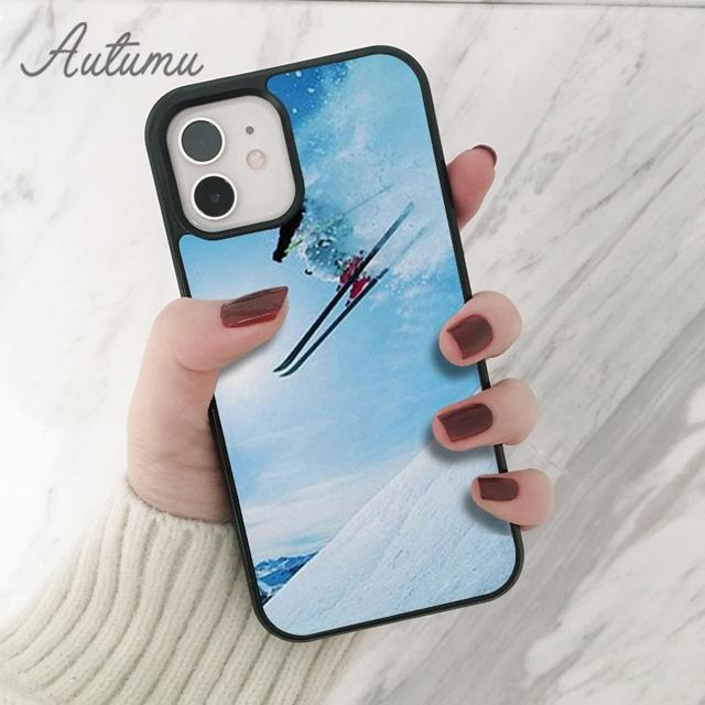 Snow Or Die Ski Snowboard Handyhülle für iPhone 11 12 13 14 Pro Max mini XR XS SE 2020 6S 7 8 Plus Samsung Galaxy S21 S22 Cover