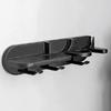 Plastic Coffee Portafilters Holder  Wall Mount Coffee Set Storage Holder Simple Installation Black for Kitchen Gadgets