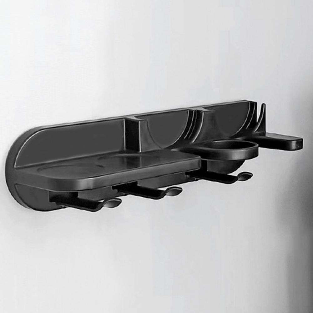 Plastic Coffee Portafilters Holder  Wall Mount Coffee Set Storage Holder Simple Installation Black for Kitchen Gadgets