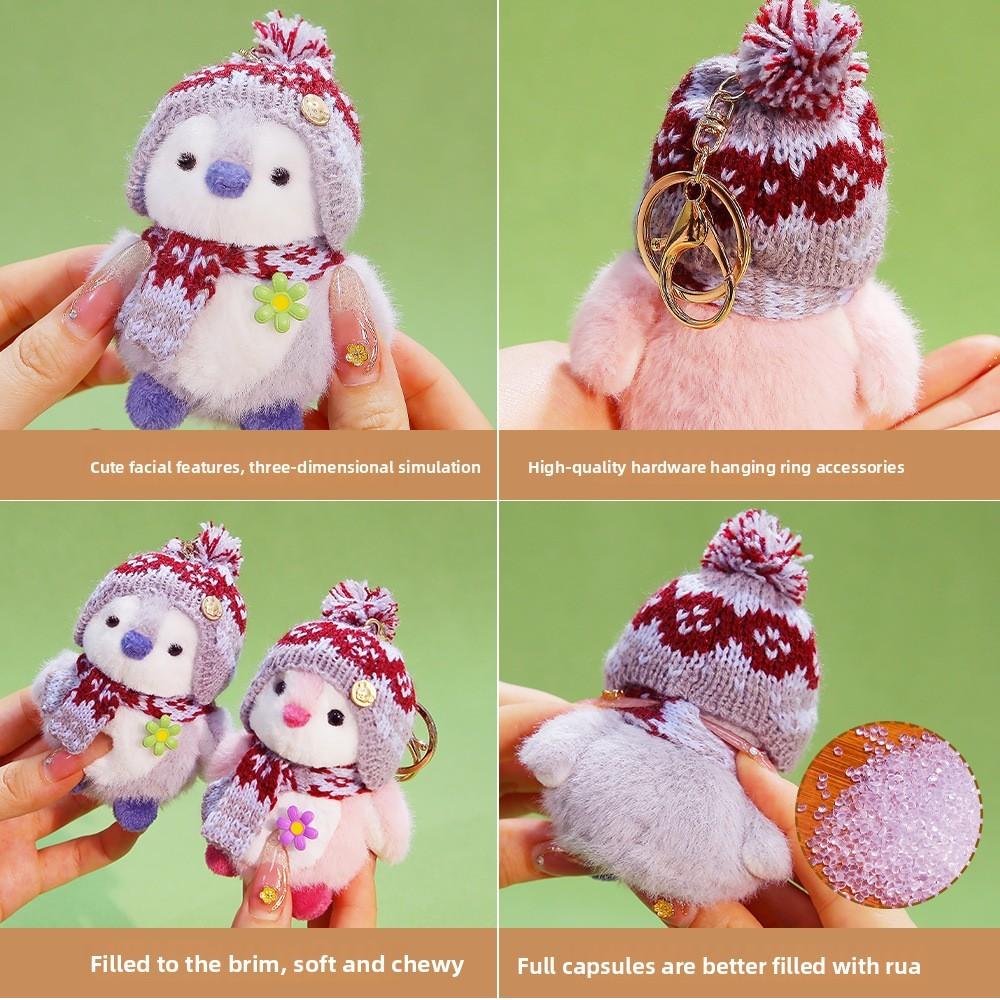 Penguin Plush Keychain With Soft Polyester Filling For Kid Birthdays Gift