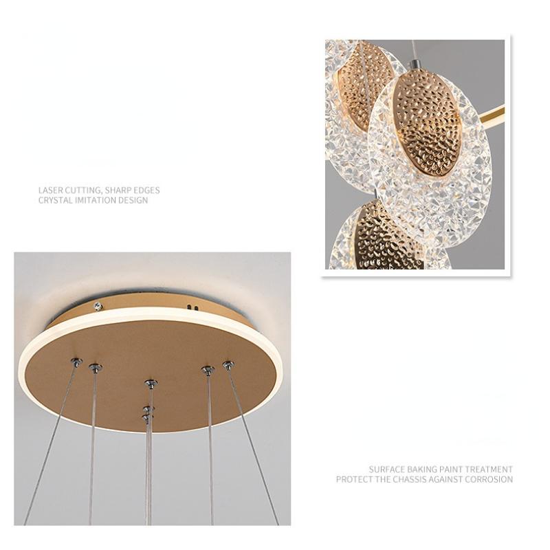 Ferndimmbarer Kronleuchter, kreativer LED-Kronleuchter mit Persönlichkeit