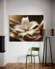 Canvas print, Lily flower, gold