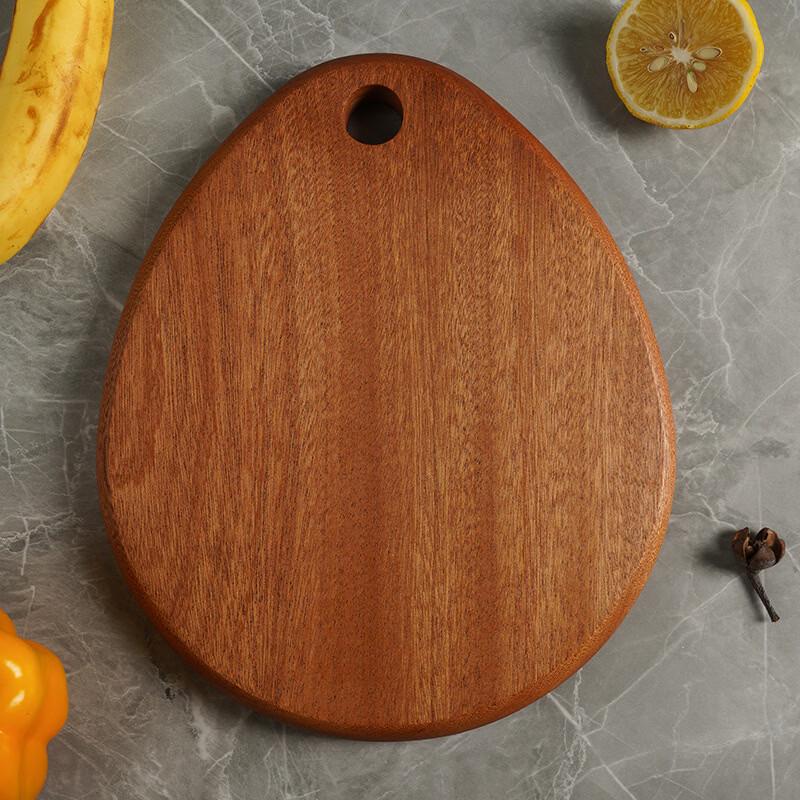 Solid Wenge Wood Fruit Cutting Board 20x23 cm