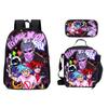 New Friday Night Funkin Backpack Three Piece Set Black Friday Korean Version Student Backpack Ice Pack Pencil Case Dropshipping