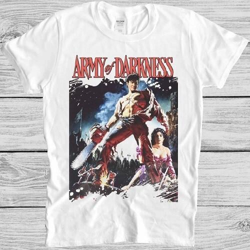 Army Of Darkness T Shirt Evil Dead Movie Cult 90s Vintage Cool Gift Tee M158