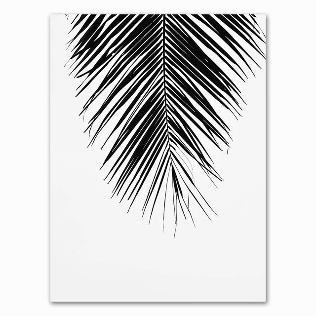 Tuval Boyama Ev Dekor İskandinav Siyah Beyaz Kalp Palmiye Yaprağı Tüy Resimleri Baskılar Duvar sanat posterleri Oturma Odası Için Modüler Hiçbir Çerçeve