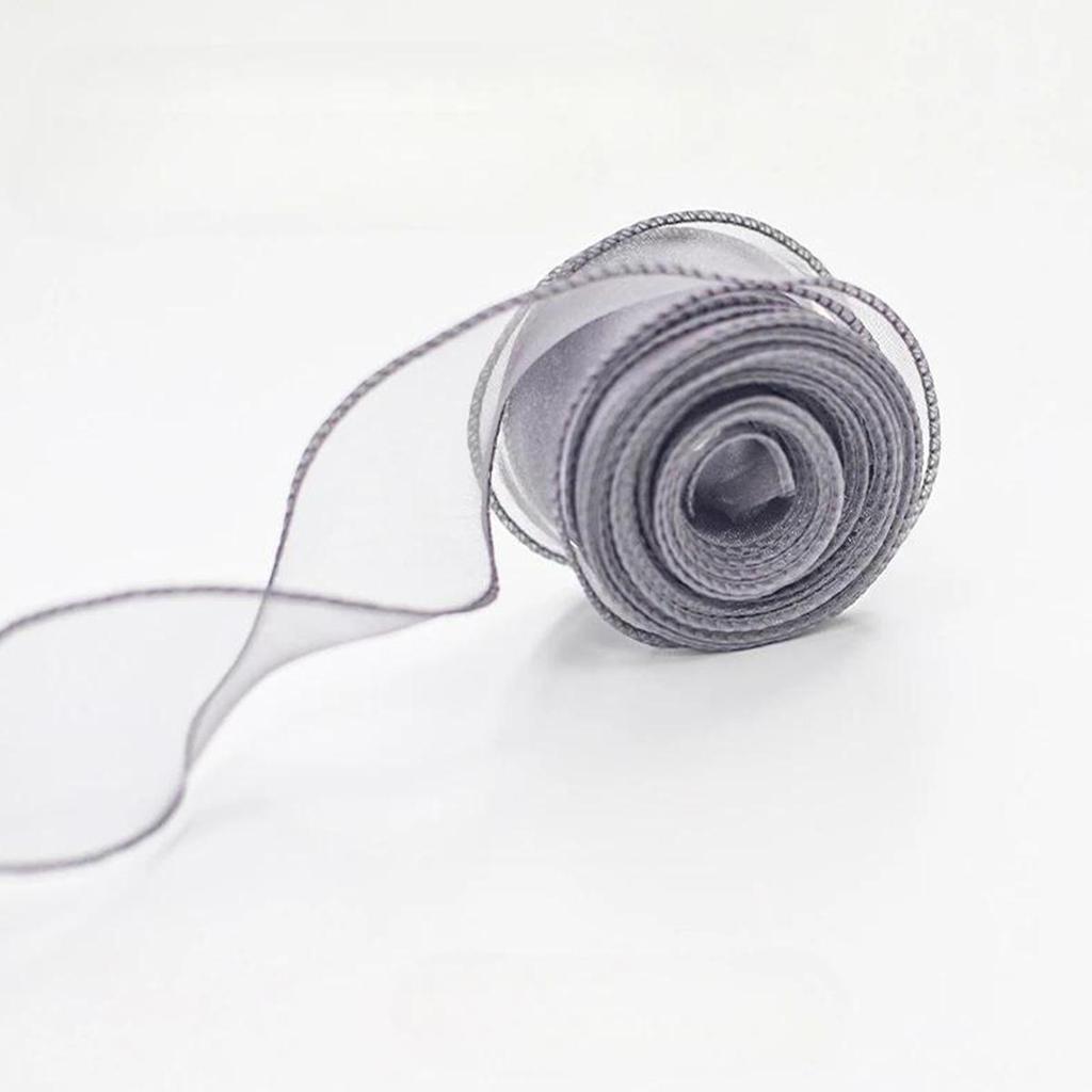 1 st 9m/rol Chiffon Zijden Lint Organza Satijn voor DIY Craft Cadeauverpakking Decoratie Bruidsboeketten Krans Naaibenodigdheden