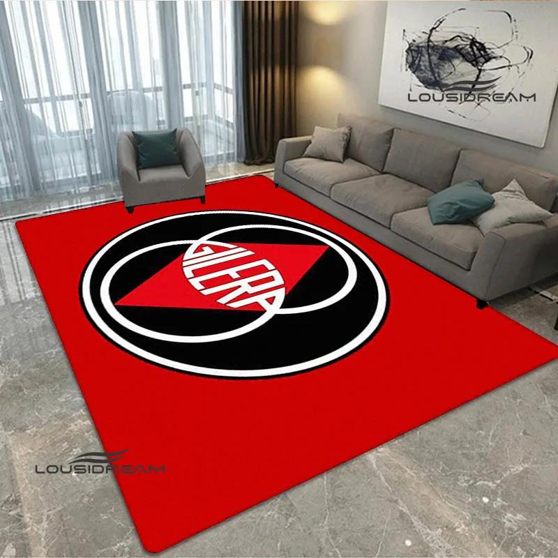 Gilera Motorrad Logo Aufdruck Teppich Wohnzimmer Schlafzimmer Teppich Mode Yoga Matte Rutschfeste Fußmatte Fotografie Requisiten Geburtstagsgeschenk