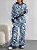 Gradual Change European and American Autumn and Winter Casual Long-sleeved Suit Women's Hooded Sweater Trousers Two-piece Set