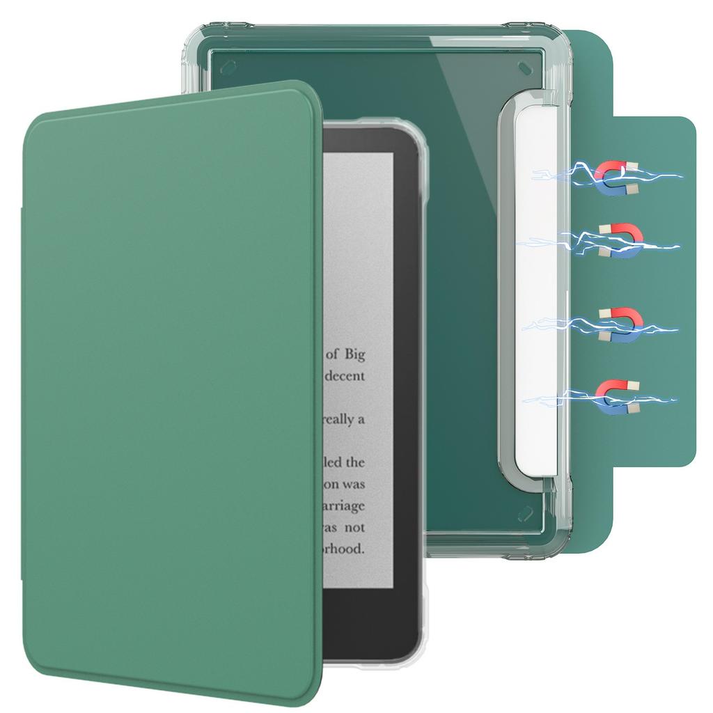 For Amazon Kindle Paperwhite 4 (2018) Case Magnetic Detachable Acrylic + PU Leather Cover Auto Wake/Sleep