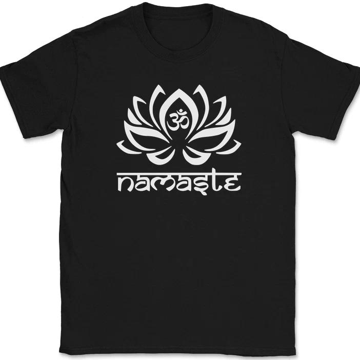 Футболка Lotus Namaste Om Индуистская Буддийская Религиозная Духовная Графическая Подарочная Футболка M