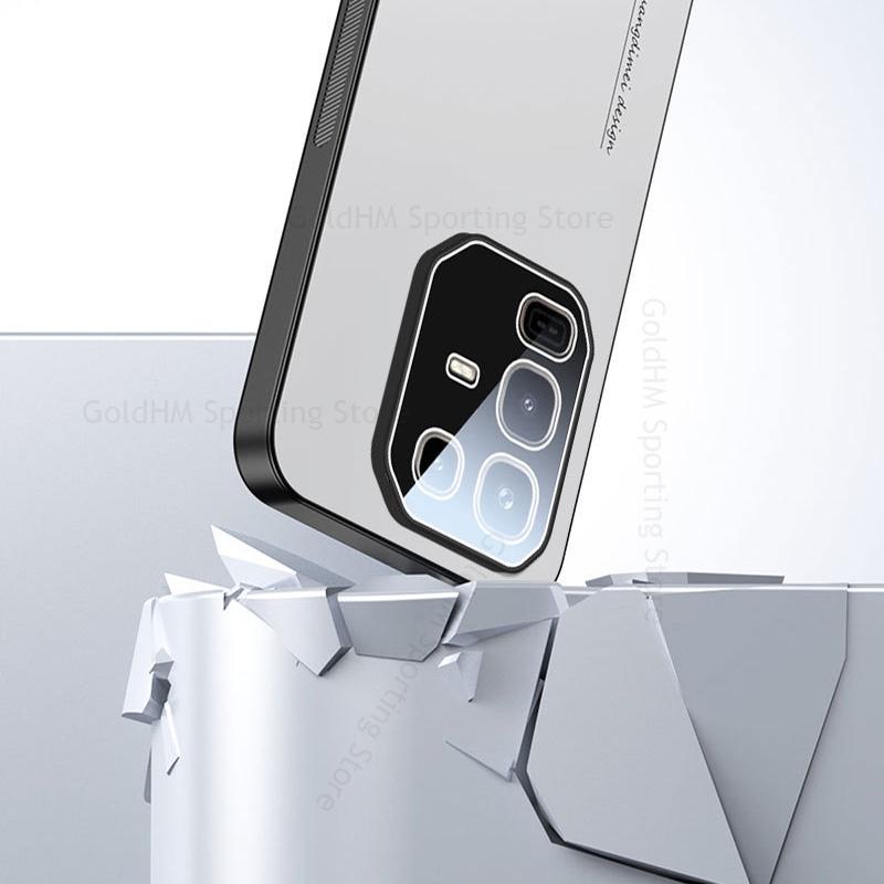 Cases For Infinix Note 50 Pro 360° Magnetic Ring Stand Matte Phone Case For INFINIX Hot 50 Pro Plus Lens Film Kickstand Cover For Tecno Camon 40 Pro