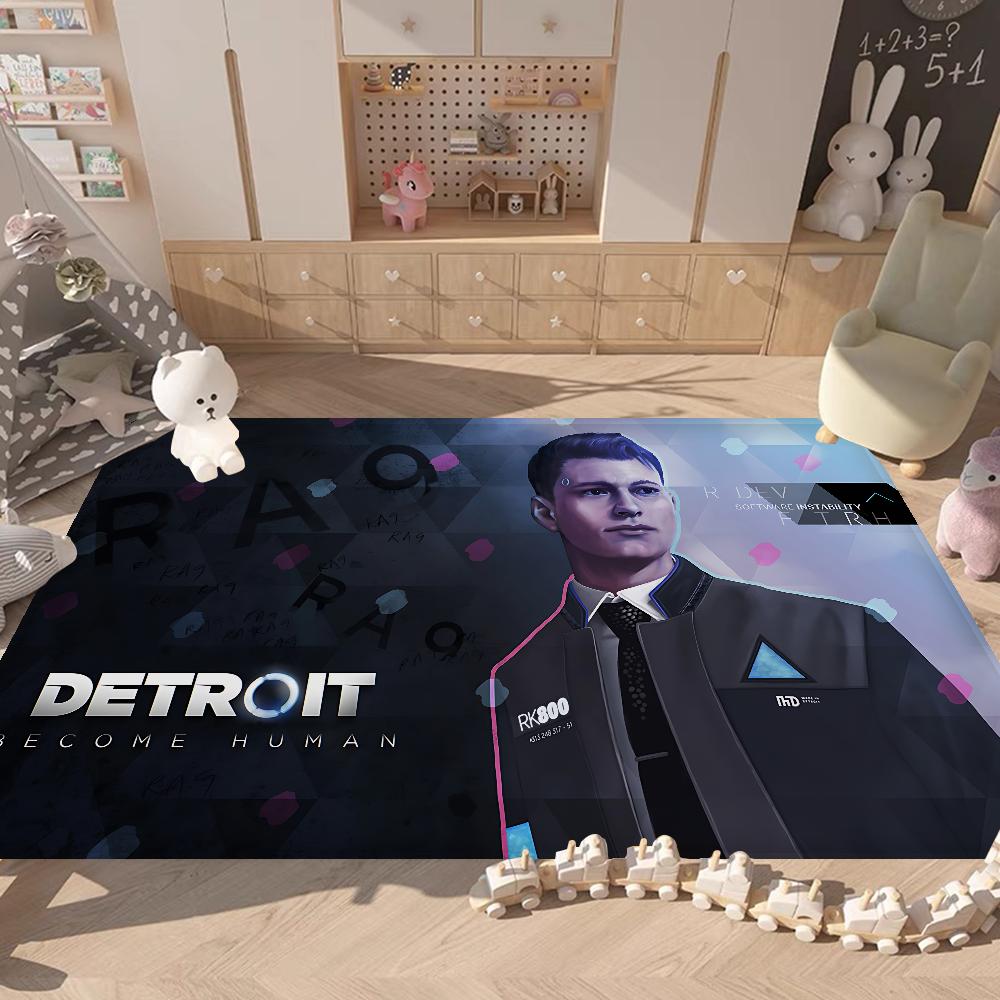 Hit Game D-Detroit Becomes Human Bathroom Mat Anti-slip Absorb Water Long Strip Cushion Bedroon Mat Welcome Doormat