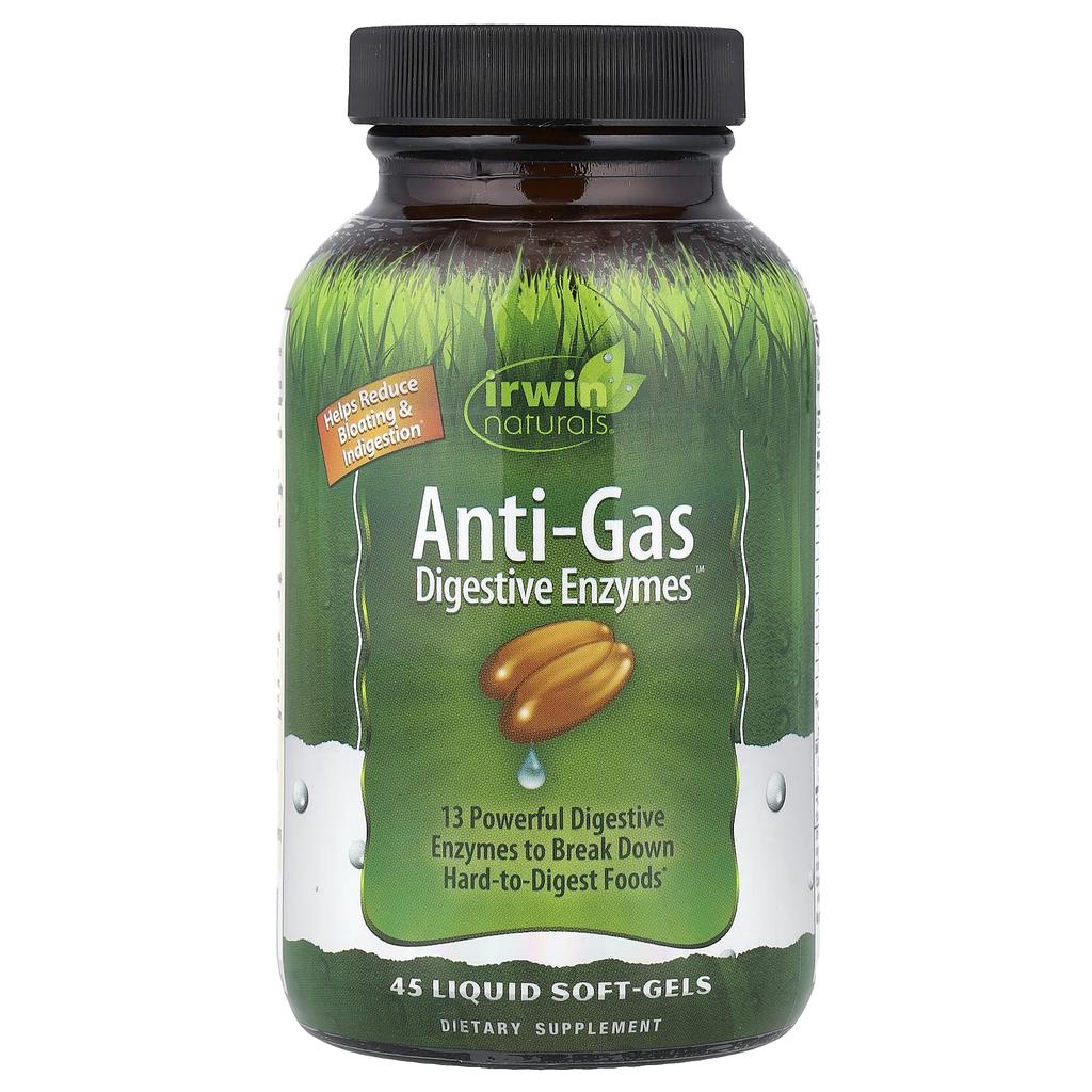 Anti-Gas Digestive Enzymes, 45 Liquid Softgels