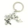 [Volleyball Keychain] Sporty Golden Volleyball-themed Keychain | Men's Wallet, Backpack, And Car Ornament, I Love