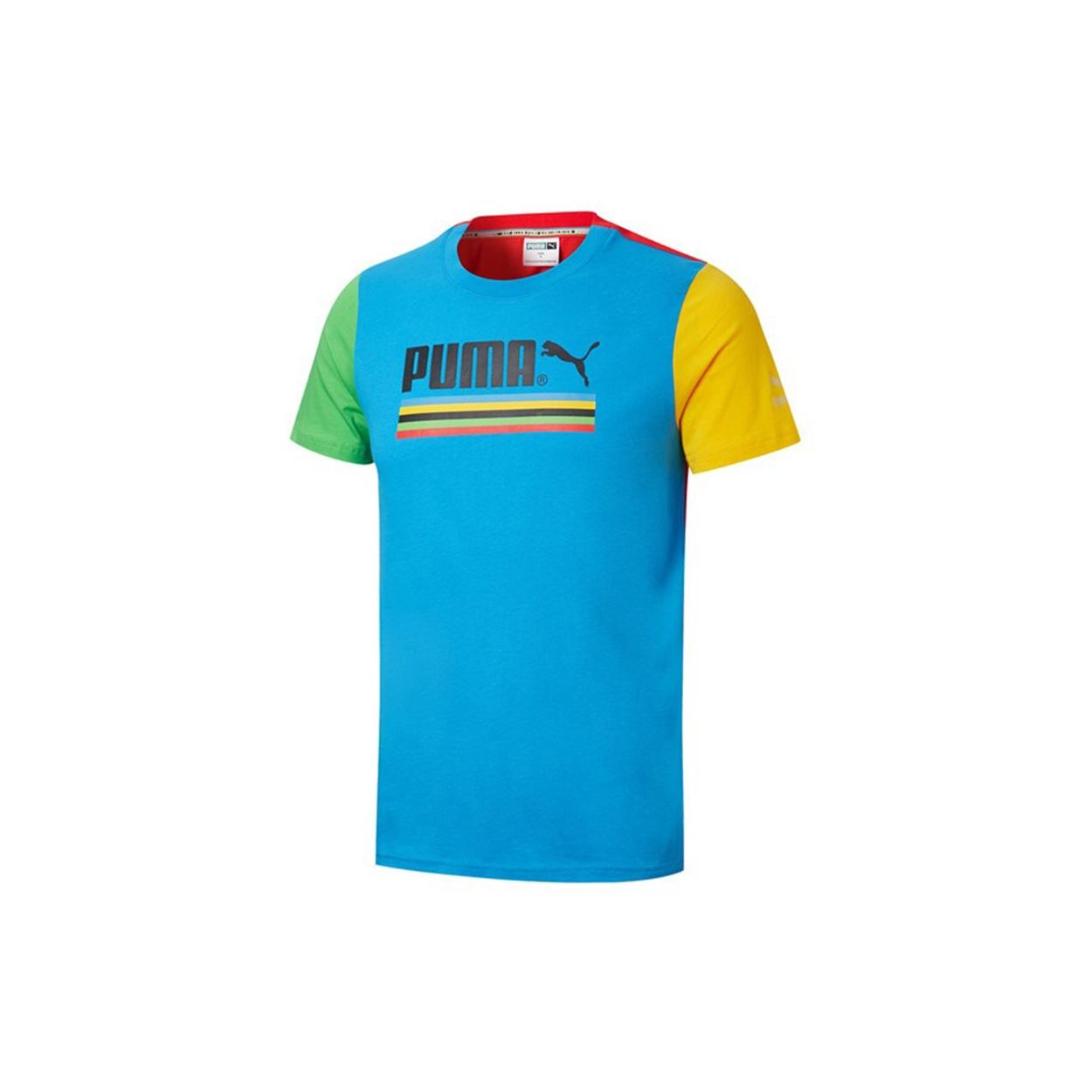 PUMA Unity Collection T-Shirt  Blue  Men s 599997-38 M