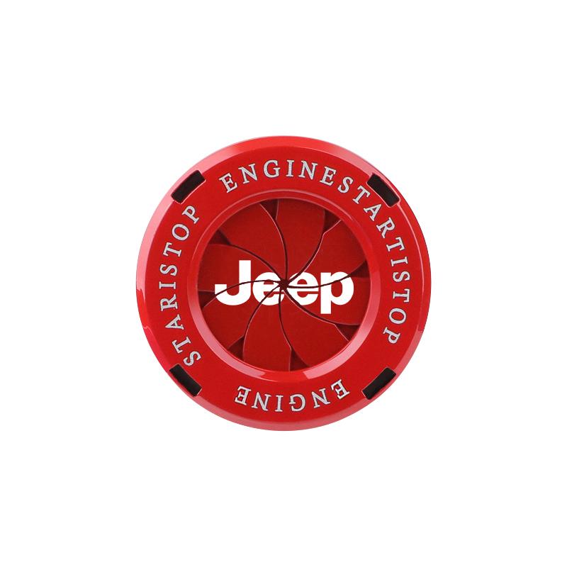 Für Jeep Auto Keyless Start Abdeckung Zündknopf Dekorativer Ring Für Jeep Grand Cherokee Wrangler JK Gladiator Compass Renega