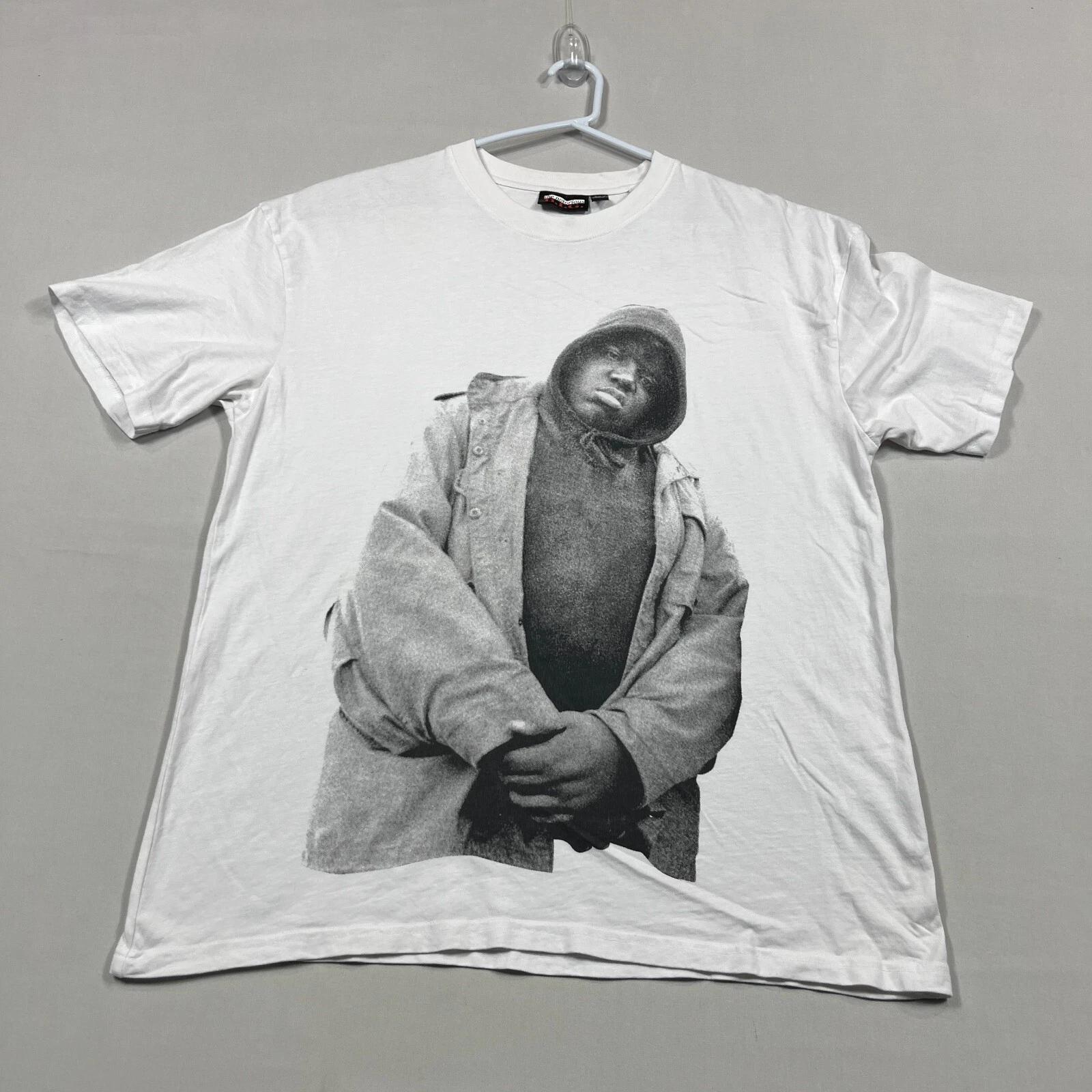

Biggie Smalls Notorious BIG Rap Tee Hip-Hop White Cotton T Shirt Mens Medium M XL