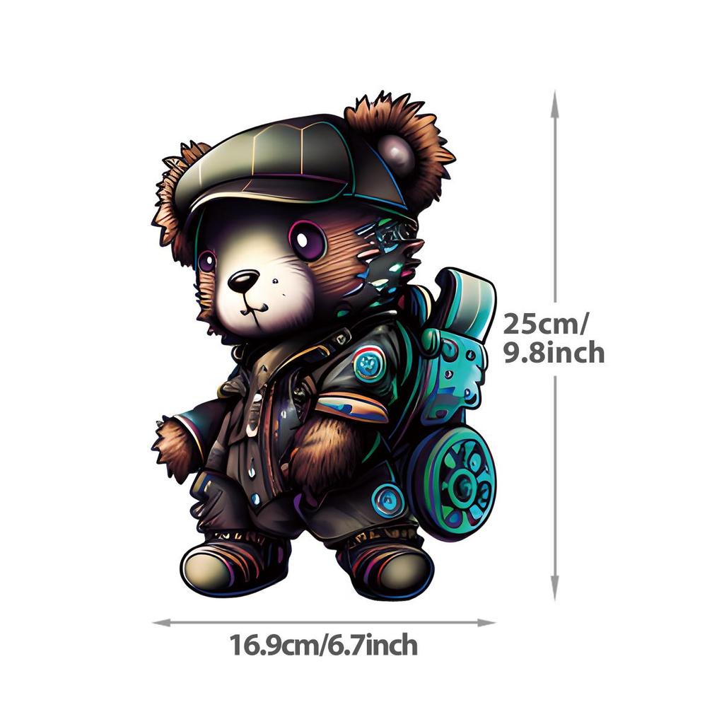 Animal Human Heat Transfer Stickers Print For T-Shirt Hoodies Jeans Clothes Stickers Diy Iron On Transfer Thermal Decals