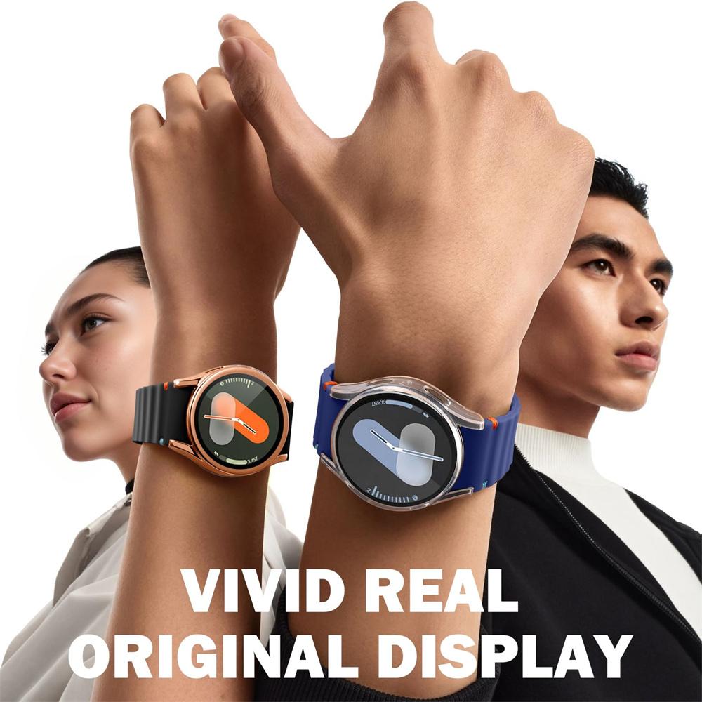 TPU Full Case for Samsung Galaxy Watch 4 5 6 7 40mm 44mm Protector Cover Coverage Silicone Bumper Screen Protection Accessories