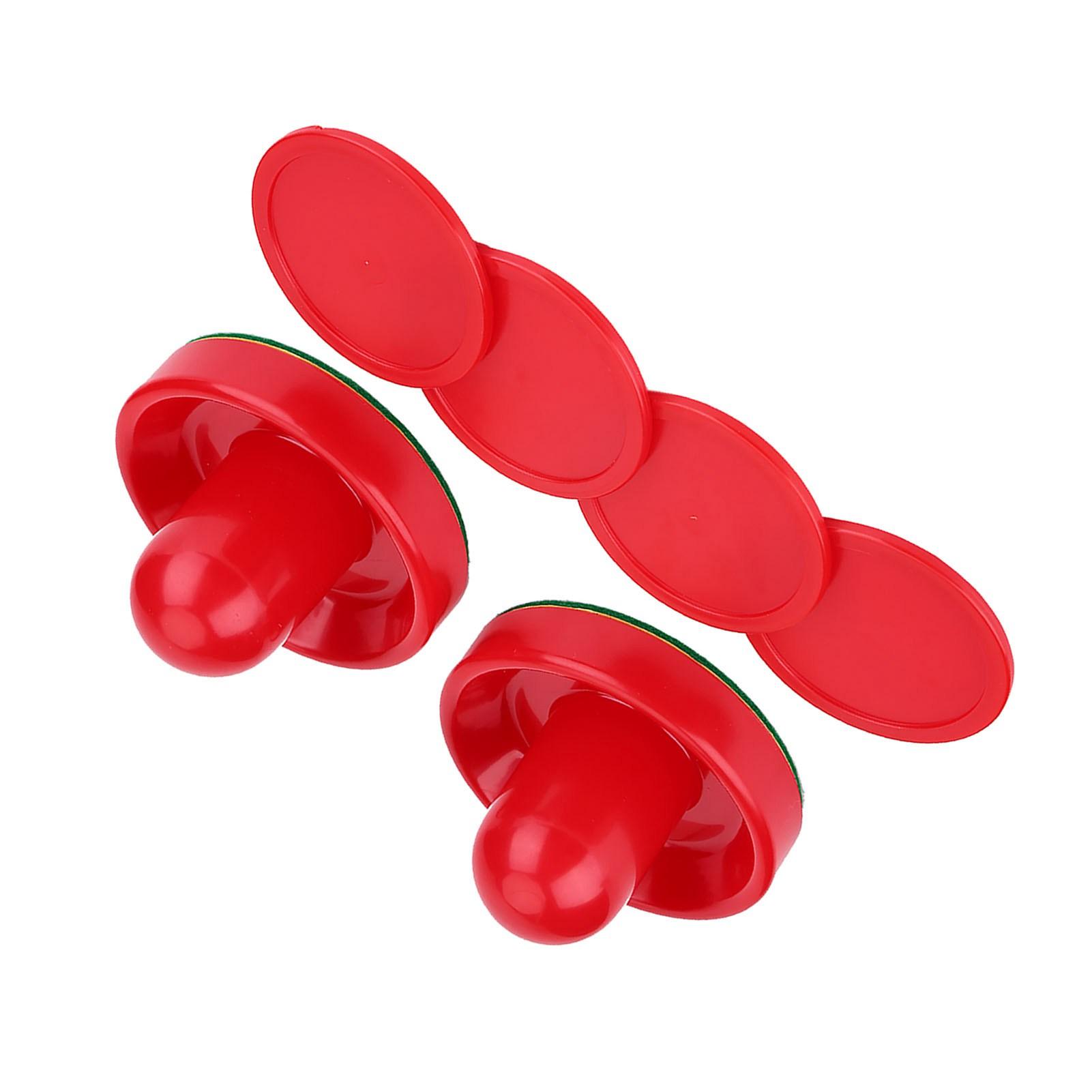 

Plastic Lightweight Goalies Ice Hockey Pushers Pucks Set Replacement for Tables Game 60mm