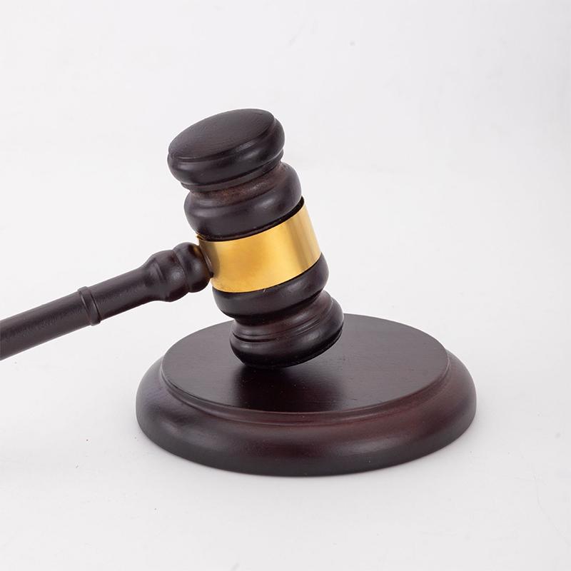 Perfect Desk Accessory, Wooden Gavel And Sound Block Set For Lawyers, Judges, Chairmen Of The Board Auction, Club Presidents