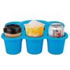 2025 6PCS PP Colorful Plastic Cup Organizer Classroom Basket Saving Space Portable Stackable Portable With Handle