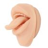 Silicone Tongue and Mouth Model, Body Parts for Piercing Practice and Tongue and Mouth Piercing Practice Model, Flexible and Reusable Piercing