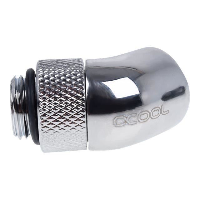 Alphacool Eiszapfen Angled Adaptor 45° Rotatable G1-4 Outer Thread To G1-4 Inner Thread Adaptateur De Raccordement Du Système De…